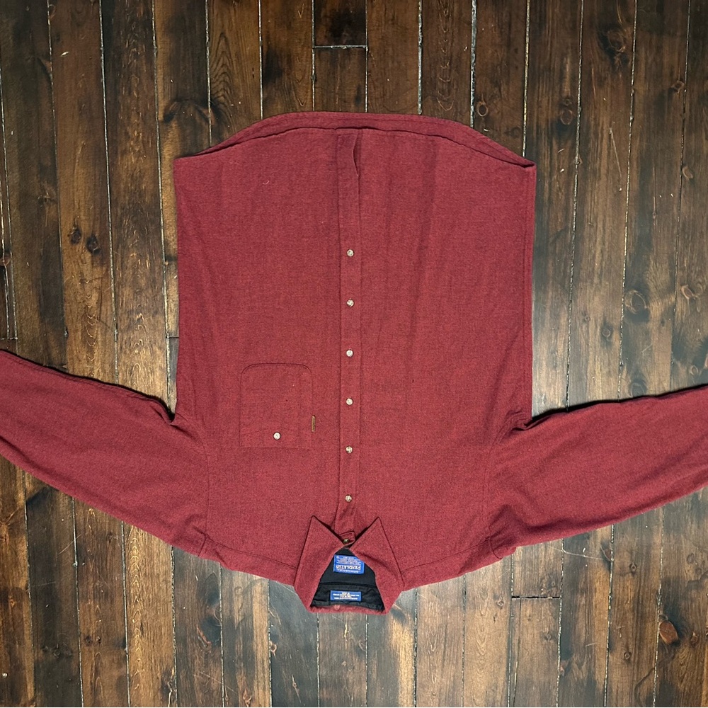 Pendleton (L) Men's Solid Maroon Elbow Patch Trai… - image 5